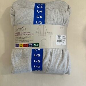 Lemon 3-Piece Sleep Set - Light Gray